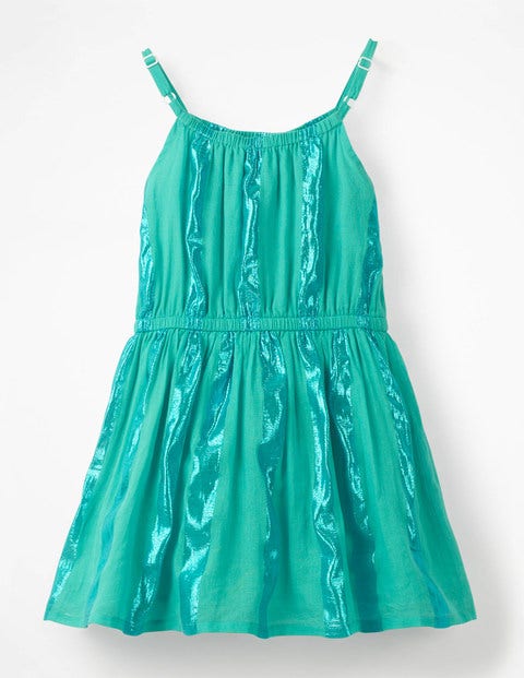 Shimmer Stripe Dress - Sea Breeze Green Shimmer Stripe Dress - Sea Breeze Green