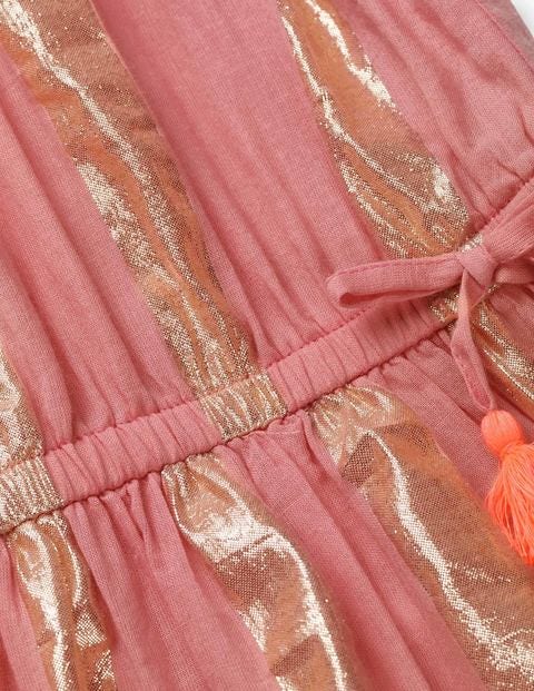 Shimmer Stripe Dress - Vintage Tea Rose Pink Shimmer Stripe Dress - Vintage Tea Rose Pink