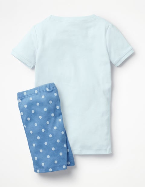 Fun Short John Pyjamas - Lake Blue Elephant Fun Short John Pyjamas - Lake Blue Elephant