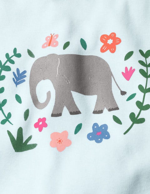 Fun Short John Pyjamas - Lake Blue Elephant Fun Short John Pyjamas - Lake Blue Elephant