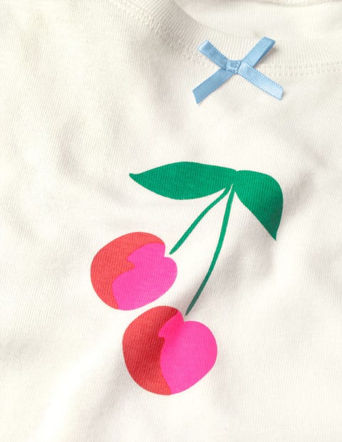 Fun Short John Pyjamas - Parisian Pink Cherries Fun Short John Pyjamas - Parisian Pink Cherries
