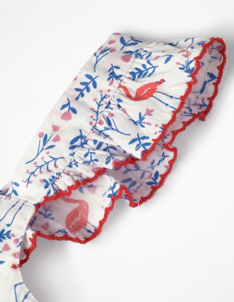 Woven Detail Pyjama Set - Ivory Flamingo Floral Woven Detail Pyjama Set - Ivory Flamingo Floral