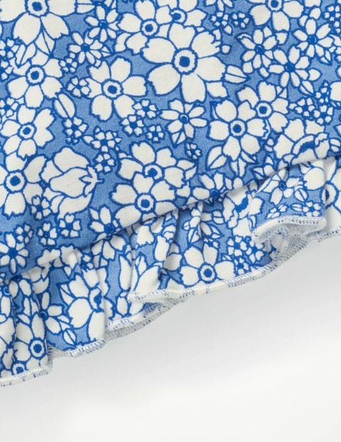 Schlafanzug-Set Mit Kurzer Hose Und Shirt - Seeblau, Vergissmeinnicht Schlafanzug-Set Mit Kurzer Hose Und Shirt - Seeblau, Vergissmeinnicht
