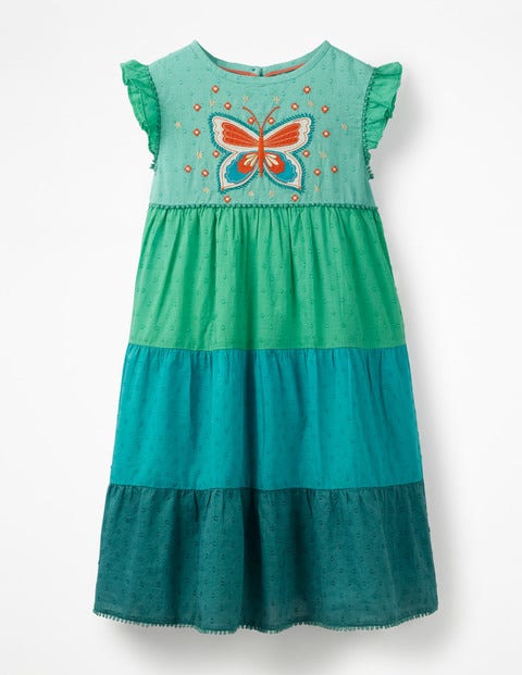 Embellished Midi Dress - Sea Breeze Colourblock Embellished Midi Dress - Sea Breeze Colourblock
