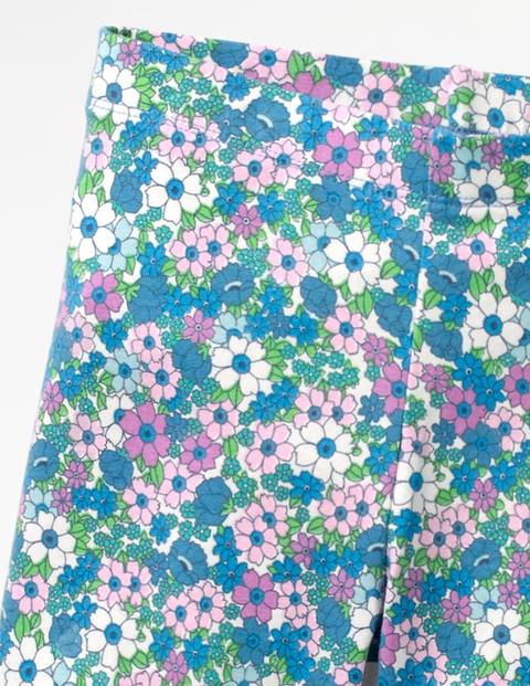 Jersey Knee Shorts - Sea Breeze Blue Forget Me Not Jersey Knee Shorts - Sea Breeze Blue Forget Me Not