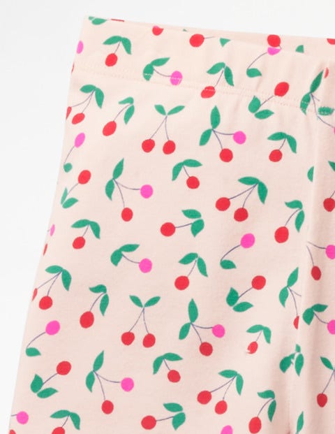 Jersey Knee Shorts - Parisian Pink Cherries Jersey Knee Shorts - Parisian Pink Cherries