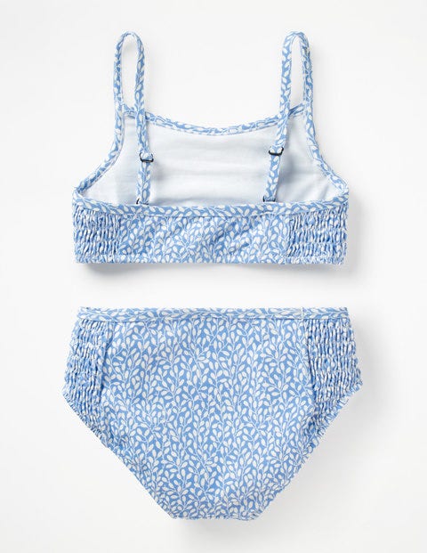 Smocked Bikini Set - Warm Blue Sweet Berry Smocked Bikini Set - Warm Blue Sweet Berry