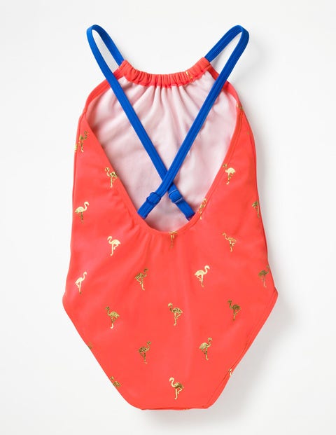 Sparkle Swimsuit - Gold Foil Flamingos Sparkle Swimsuit - Gold Foil Flamingos