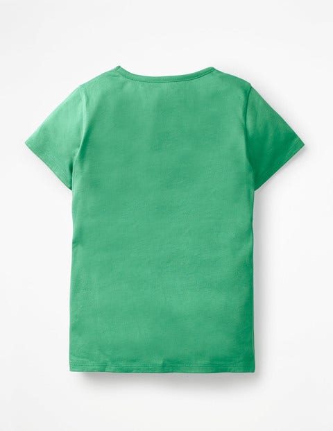 Patchwork Appliqué T-Shirt - Jungle Green Koala Patchwork Appliqué T-Shirt - Jungle Green Koala