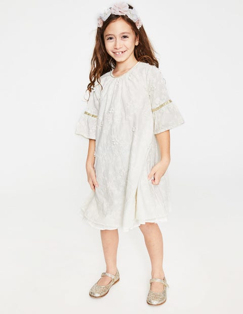 Textured Broderie Boho Dress - Ecru Textured Broderie Boho Dress - Ecru