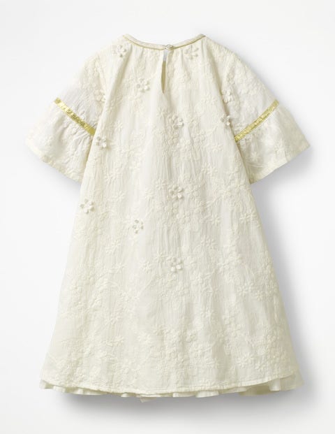 Textured Broderie Boho Dress - Ecru Textured Broderie Boho Dress - Ecru
