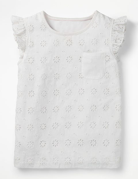 Pretty Broderie Top - White Pretty Broderie Top - White