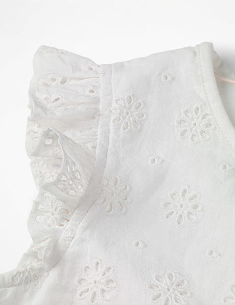 Pretty Broderie Top - White Pretty Broderie Top - White