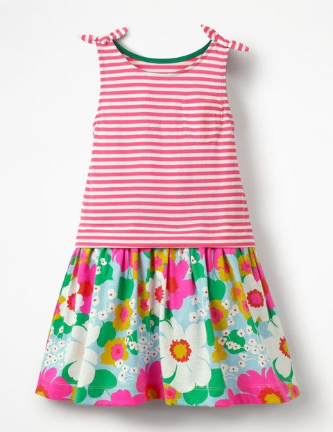 Hotchpotch Jersey Dress - Blue Quartz Tropical Floral Hotchpotch Jersey Dress - Blue Quartz Tropical Floral