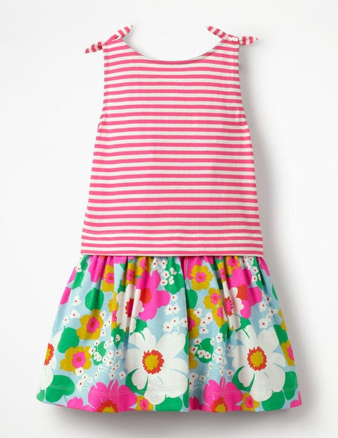 Hotchpotch Jersey Dress - Blue Quartz Tropical Floral Hotchpotch Jersey Dress - Blue Quartz Tropical Floral