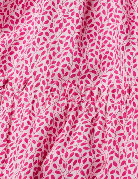 Twirly Woven Dress - White/Pink Glo Sweet Berry Twirly Woven Dress - White/Pink Glo Sweet Berry