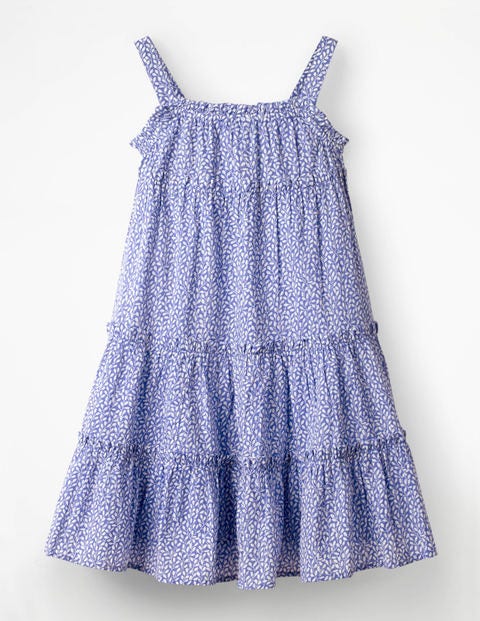 Twirly Woven Dress - White/Iris Purple Sweet Berry Twirly Woven Dress - White/Iris Purple Sweet Berry