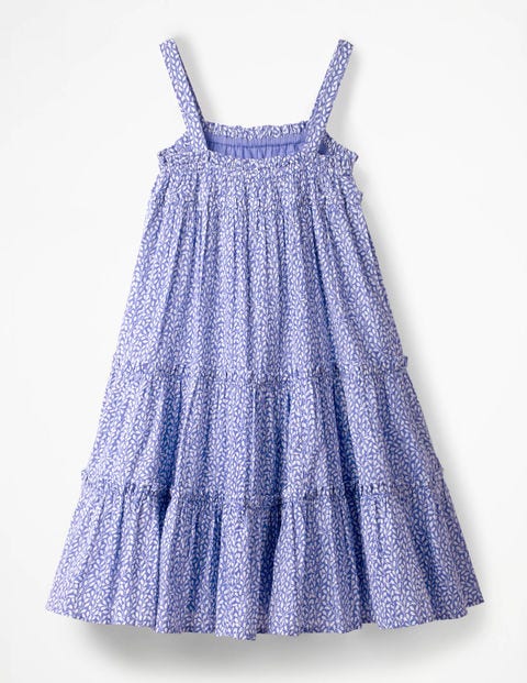 Twirly Woven Dress - White/Iris Purple Sweet Berry Twirly Woven Dress - White/Iris Purple Sweet Berry