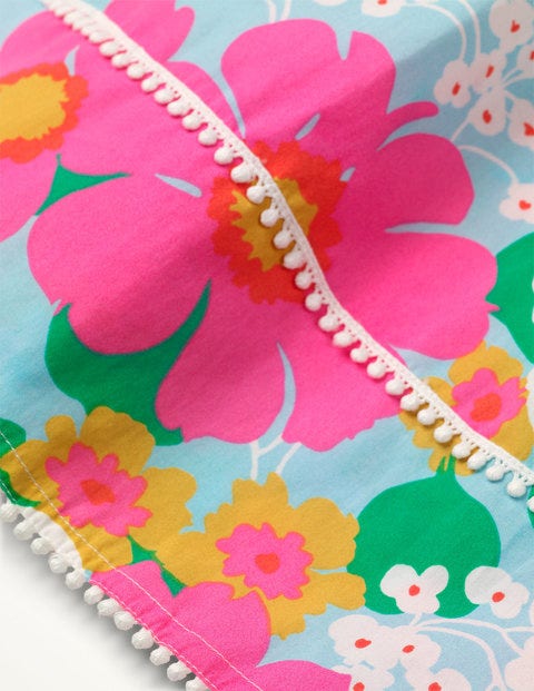 Tropical Flowers Kaftan - Blue Quartz Tropical Floral Tropical Flowers Kaftan - Blue Quartz Tropical Floral