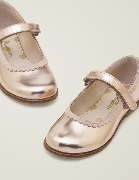 Party Mary Janes - Rose Gold Metallic Party Mary Janes - Rose Gold Metallic