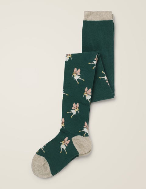 Patterned Tights - Linden Green Patterned Tights - Linden Green
