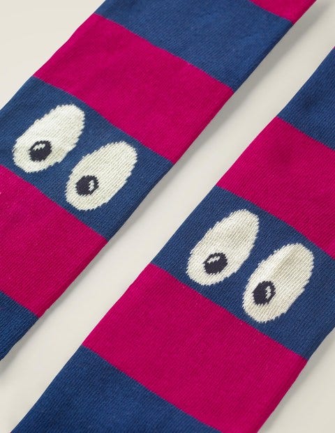 Patterned Tights - Pink Yarrow/Starboard Blue Patterned Tights - Pink Yarrow/Starboard Blue