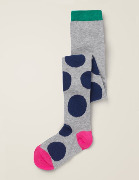 Patterned Tights - College Blue Jumbo Spot Patterned Tights - College Blue Jumbo Spot