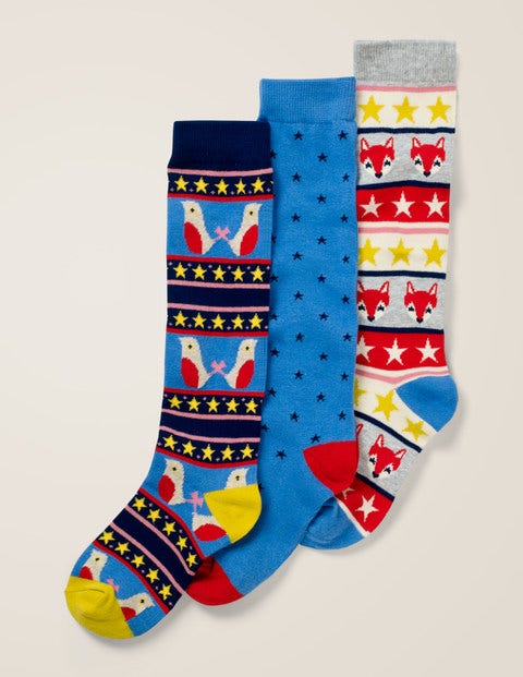 3 Pack Knee-High Socks - Fair Isle 3 Pack Knee-High Socks - Fair Isle