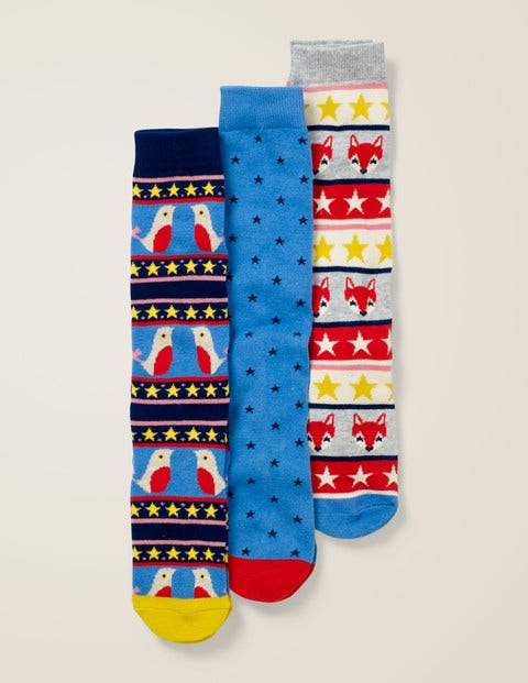 3 Pack Knee-High Socks - Fair Isle 3 Pack Knee-High Socks - Fair Isle