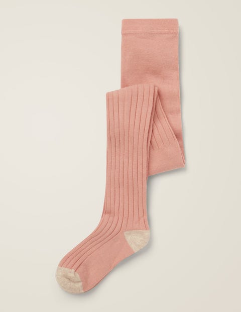 Ribbed Tights - Chalky Pink Ribbed Tights - Chalky Pink