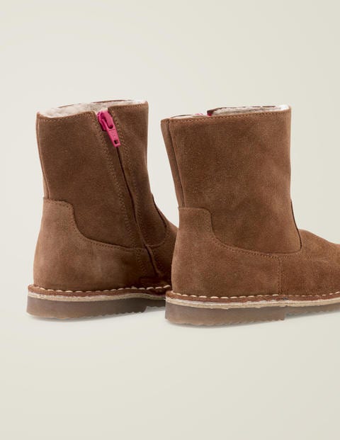Bottes Courtes En Cuir - Fauve Bottes Courtes En Cuir - Fauve