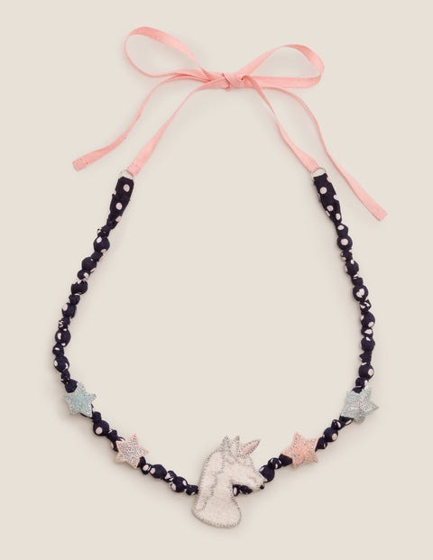 Fabric Necklace - Unicorn Fabric Necklace - Unicorn