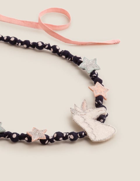 Fabric Necklace - Unicorn Fabric Necklace - Unicorn