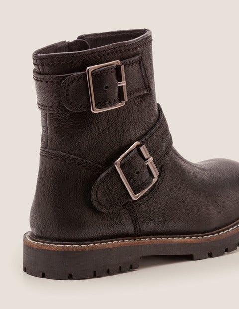 soft leather biker boots