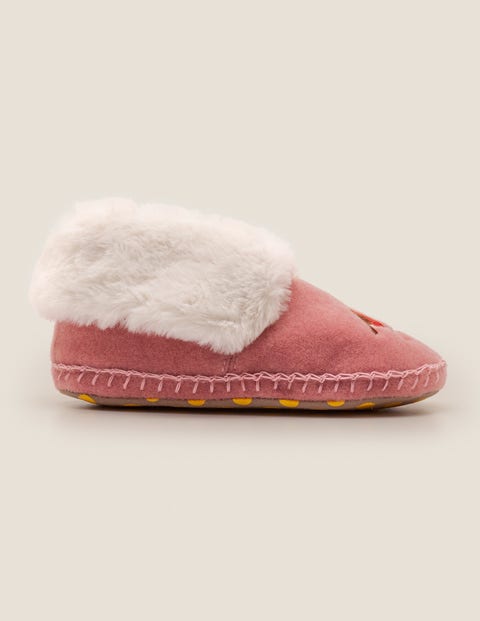 Cosy Embroidered Slippers - Chalky Pink Cosy Embroidered Slippers - Chalky Pink