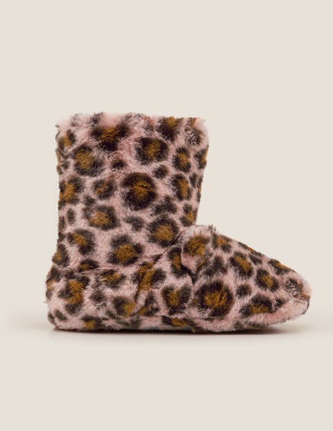 Slipper Boots - Chalky Pink Leopard Slipper Boots - Chalky Pink Leopard