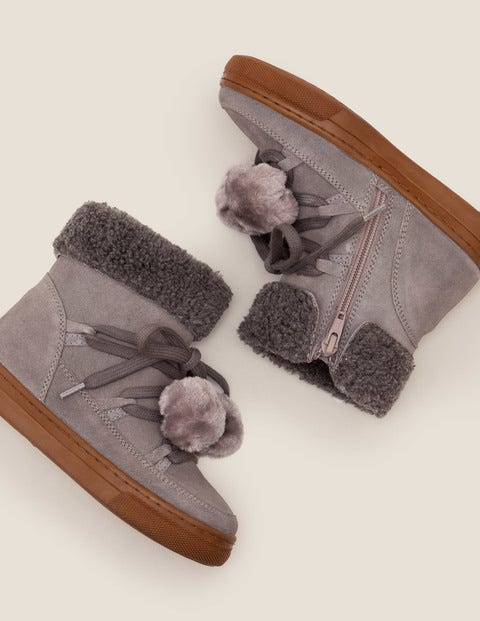Suede Cosy Boots - Vintage Grey Suede Cosy Boots - Vintage Grey