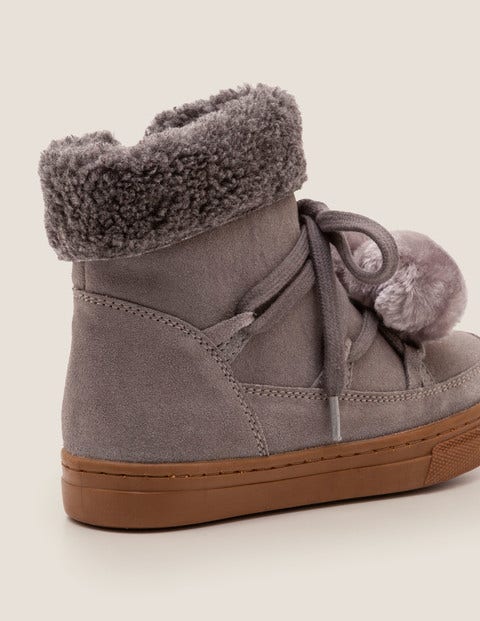 Suede Cosy Boots - Vintage Grey Suede Cosy Boots - Vintage Grey
