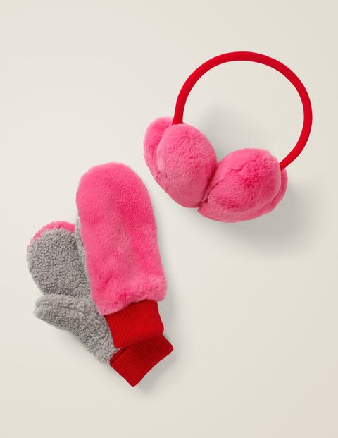 Cosy Faux Fur Ear Muffs - Festival Pink Cosy Faux Fur Ear Muffs - Festival Pink