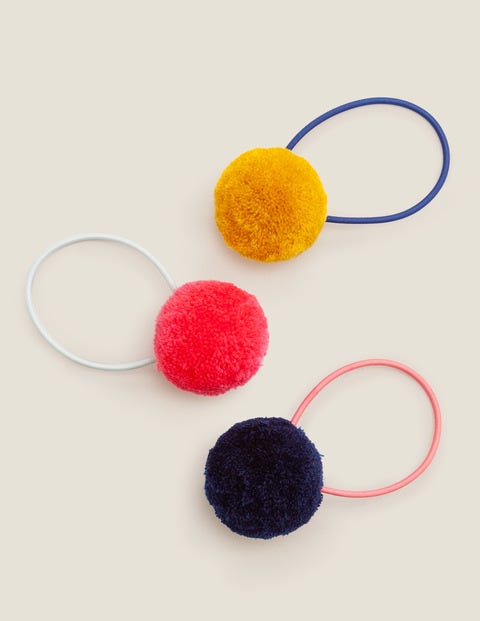 3 Élastiques À Pompon - Multi 3 Élastiques À Pompon - Multi