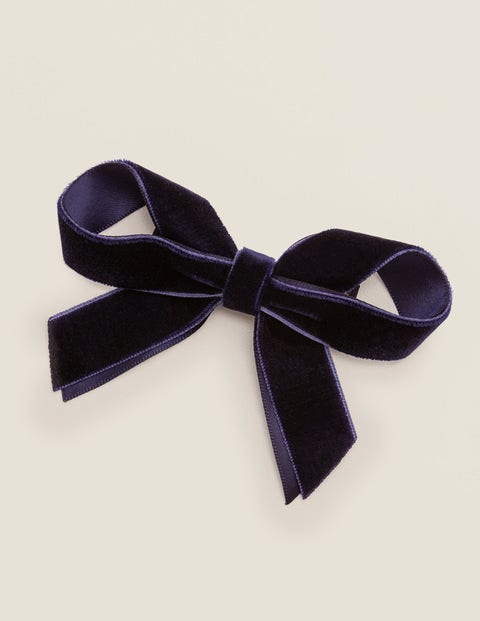 Party Bow Hair Clips - Navy Party Bow Hair Clips - Navy