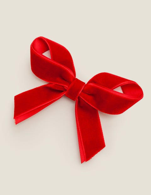 Velvet Bow Hair Clip - Rockabilly Red Velvet Bow Hair Clip - Rockabilly Red