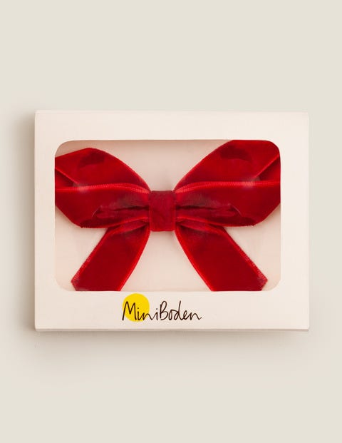 Velvet Bow Hair Clip - Rockabilly Red Velvet Bow Hair Clip - Rockabilly Red