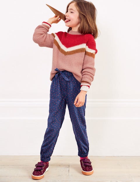 Tie-Waist Pants - Starboard Blue Sweet Hearts Tie-Waist Pants - Starboard Blue Sweet Hearts