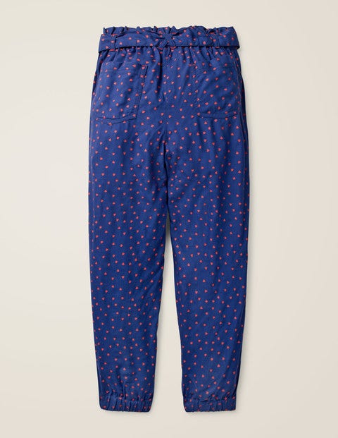 Tie-Waist Pants - Starboard Blue Sweet Hearts Tie-Waist Pants - Starboard Blue Sweet Hearts