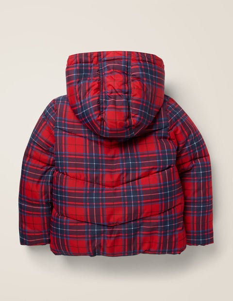 Kuschelige Jacke Mit Wattierung - Rockabilly-Rot, Kariert Kuschelige Jacke Mit Wattierung - Rockabilly-Rot, Kariert