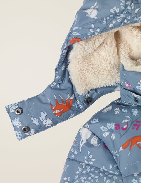 Cosy Padded Jacket - Blue Enchanted Woods Cosy Padded Jacket - Blue Enchanted Woods