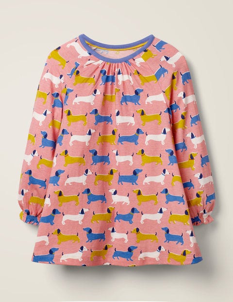 Printed Tunic - Pink Sausage Dogs Printed Tunic - Pink Sausage Dogs