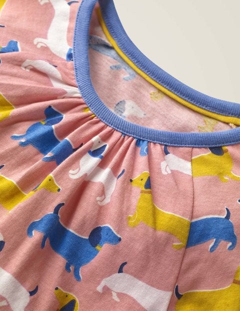 Printed Tunic - Pink Sausage Dogs Printed Tunic - Pink Sausage Dogs