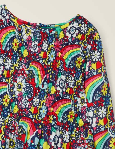 Printed Smock Dress - Multi Sixties Rainbow Printed Smock Dress - Multi Sixties Rainbow